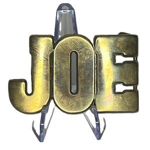 Personalized Joe Solid Brass Belt Buckle By BBB
